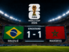Marokko laat winst liggen en speelt gelijk tegen Brazilië