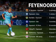 Feyenoord opent Champions League-avontuur met kraker tegen FC Barcelona