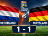Oranje pakt in slotfase punt tegen Duitsland