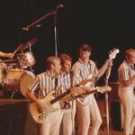 Beach Boys Performing In Striped Shirts