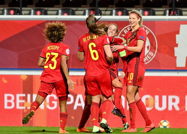 SOCCER EURO 2021 WOMEN QUALIF BELGIUM VS SWITZERLAND