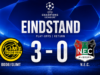 NEC ziet Champions League-droom stranden in Noorwegen, Europa League wacht