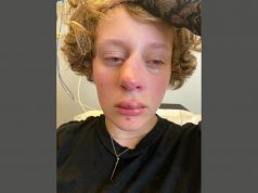 Frédérique (14) zomaar in elkaar gemept… wat stoer…