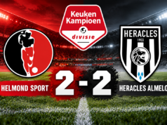 Heracles laat periodetitel liggen na gelijkspel bij Helmond Sport