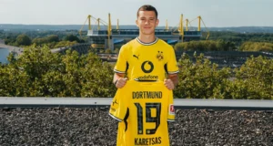 Borussia Dortmund haalt toptalent Konstantinos Karetsas binnen, Genk verbreekt transferrecord