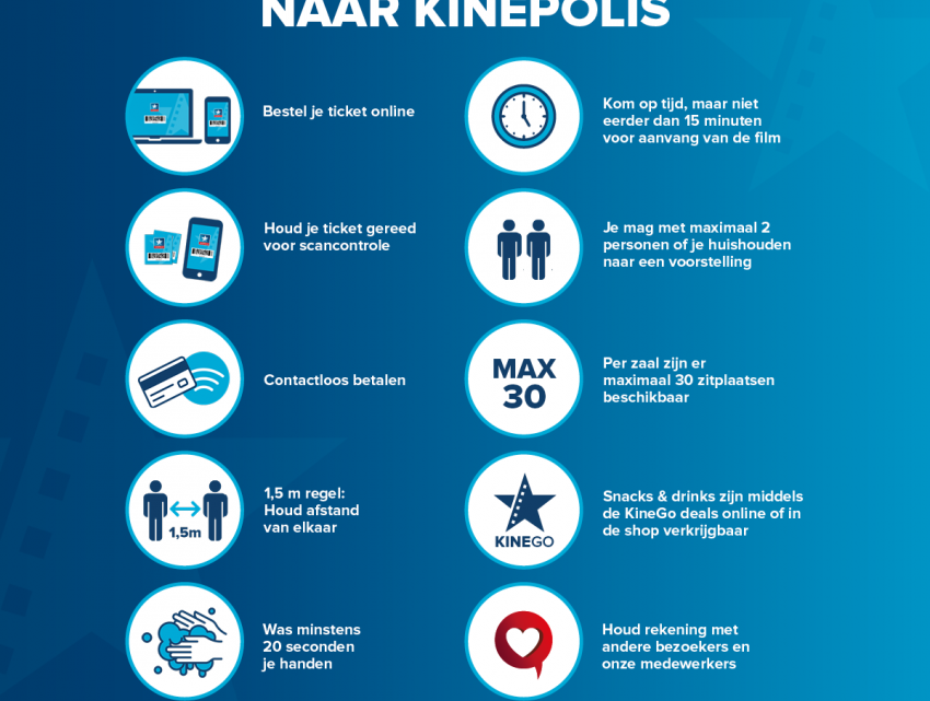 Vanaf 1 juni weer naar de film bij Kinepolis, de ticketverkoop is gestart Vanaf 1 juni weer naar de film bij Kinepolis, de ticketverkoop is gestart