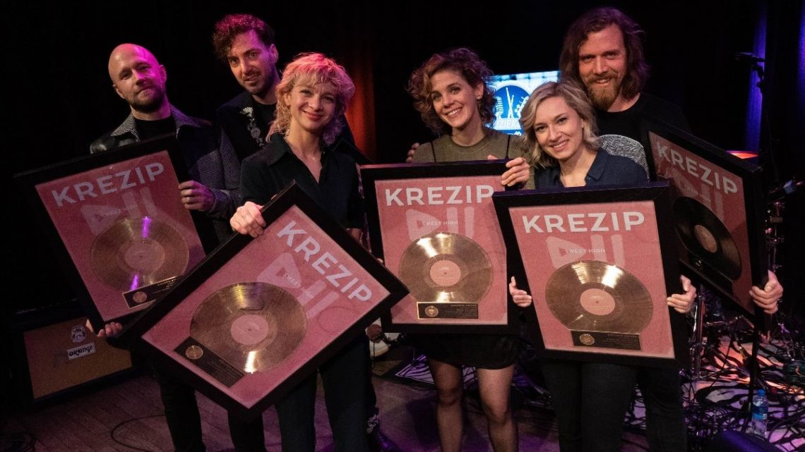 Gouden plaat voor Krezip Gouden plaat voor Krezip