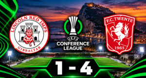 FC Twente boekt ruime zege op Lincoln Red Imps in Conference League