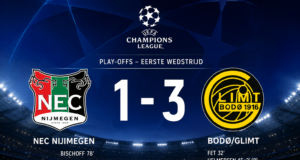 NEC moet in Noorwegen aan de bak na nederlaag tegen Bodø/Glimt
