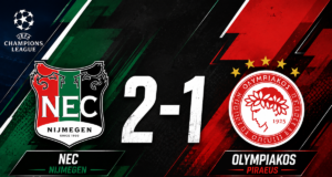 NEC bereikt play-offs Champions League na spektakel tegen Olympiakos